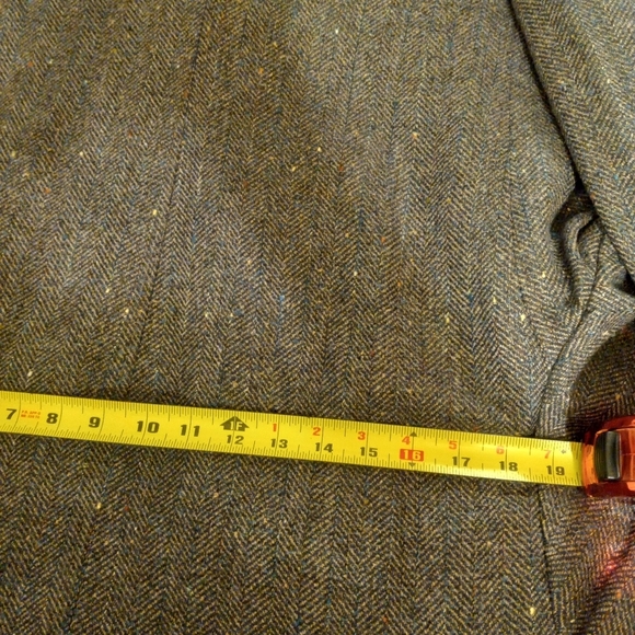 CHRISTIAN Brothers Sports Jacket Blazer Gray Speckled Wool Herringbone Tweed 46L - Picture 10 of 12